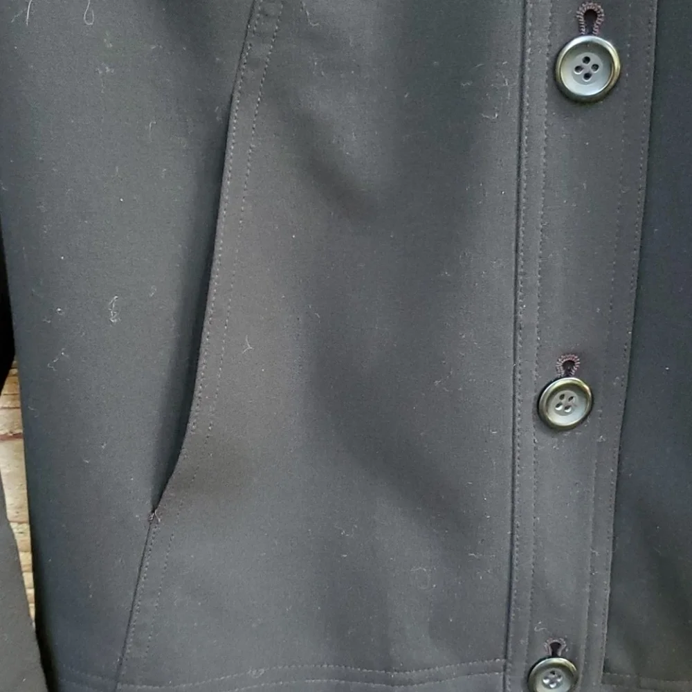 Coldwater Creek Bomber jacket career XS Black knit